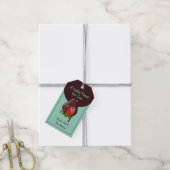 Mints Chocolade Bedekte Aardbei Een Klein Cadeautj Cadeaulabel (Met Touw)