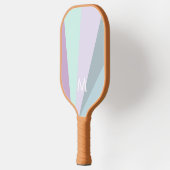 Minty Blauwgroen Sorbet Monogram Modern Gepersonal Pickleball Paddle (Links)
