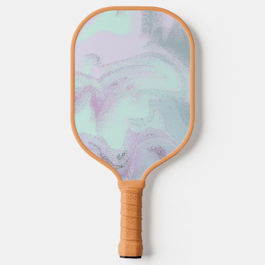 Minty Blauwgroen Sorbet Monogram Modern Gepersonal Pickleball Paddle (Achterkant)