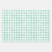 Minty Cozy Holiday Wrapping Paper Sheets (Voorkant 2)
