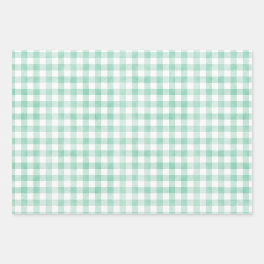 Minty Cozy Holiday Wrapping Paper Sheets (Voorkant 2)