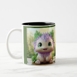 Minty, de charmante Axolotl Tweekleurige Koffiemok