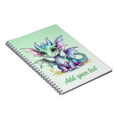 Minty Dragon Dromen – Persoonlijk Dagboek Notitieboek (Rechterzijde)