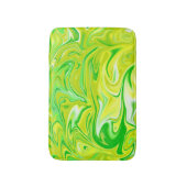 Minty Dream: de zachte wervelingen van groen marme Badmat (Voorkant Verticaal)