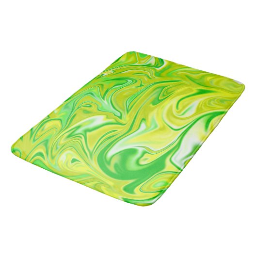 Minty Dream: de zachte wervelingen van groen marme Badmat (Gekanteld)