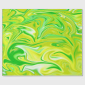 Minty Dream: de zachte wervelingen van groen marme Cadeaupapier (Vlak)