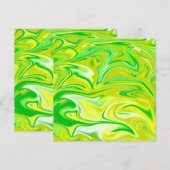 Minty Dream: de zachte wervelingen van groen marme Save The Date (Voorkant / Achterkant)