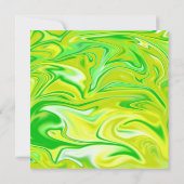 Minty Dream: de zachte wervelingen van groen marme Save The Date (Achterkant)