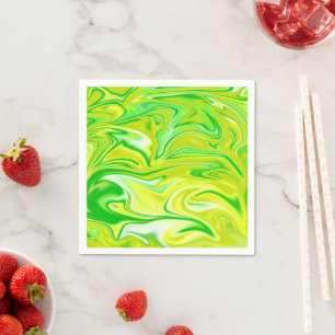 Minty Dream: de zachte wervelingen van groen marme Servet