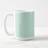 Minty Fresh Color Flow monogram Koffiemok (Links)