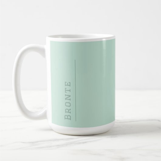 Minty Fresh Color Flow monogram Koffiemok (Links)