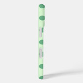 Minty Fresh Polka Dot en Stripe Patroon Case-Mate iPhone Case (Achterkant / Rechts)