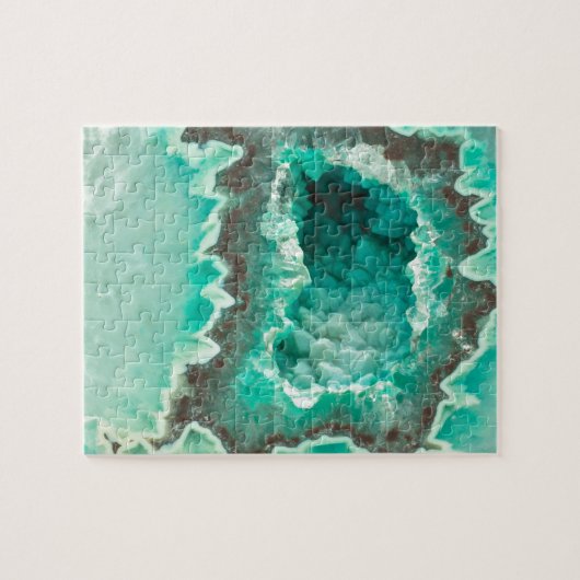 Minty Geode Crystals Legpuzzel (Horizontaal)