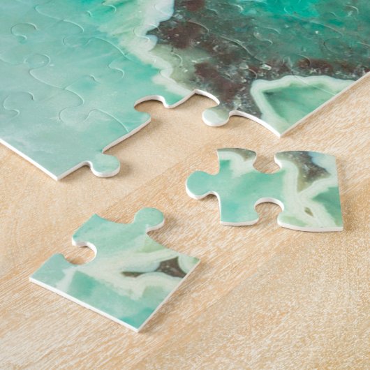 Minty Geode Crystals Legpuzzel (Zijkant)