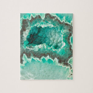 Minty Geode Crystals Legpuzzel