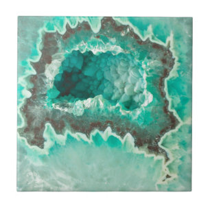 Minty Geode Crystals Tegeltje