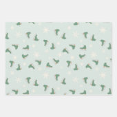 minty green ice skates inpakpapier vel (Voorkant 2)