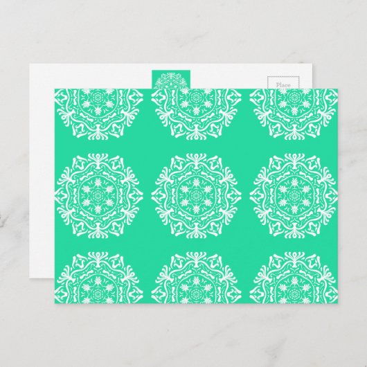 Minty Mandala Briefkaart (Voorkant / Achterkant)