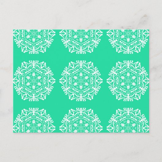 Minty Mandala Briefkaart (Voorkant)