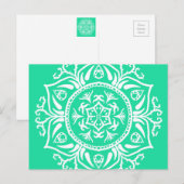 Minty Mandala Briefkaart (Voorkant / Achterkant)