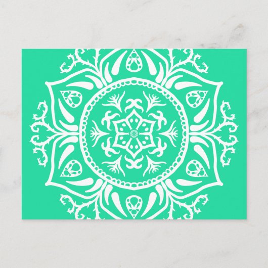 Minty Mandala Briefkaart (Voorkant)