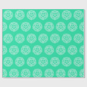 Minty Mandala Cadeaupapier (Vlak)