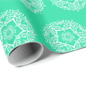 Minty Mandala Cadeaupapier (Rol Hoek)