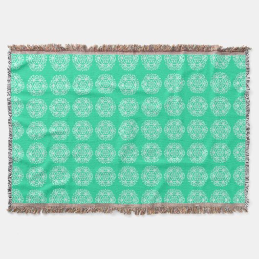 Minty Mandala Deken (Voorkant)