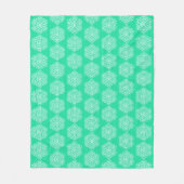 Minty Mandala Fleece Deken (Voorkant)