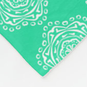 Minty Mandala Fleece Deken (Hoek)
