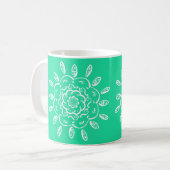 Minty Mandala Koffiemok (Voorkant links)