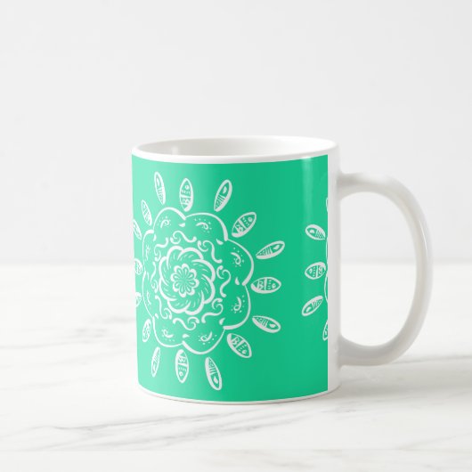 Minty Mandala Koffiemok (Rechts)