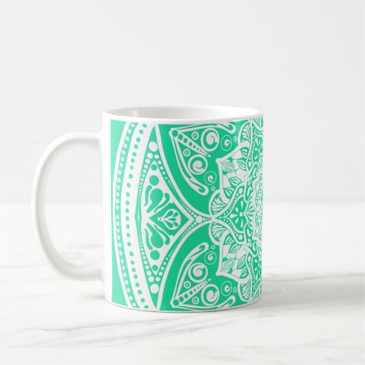 Minty Mandala Koffiemok (Links)