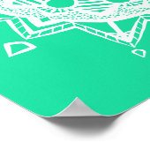 Minty Mandala Poster (Hoek)