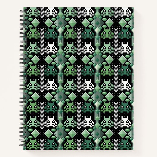 Minty Matrix: 8-bit afgunst invasie Notitieboek (Voorkant)