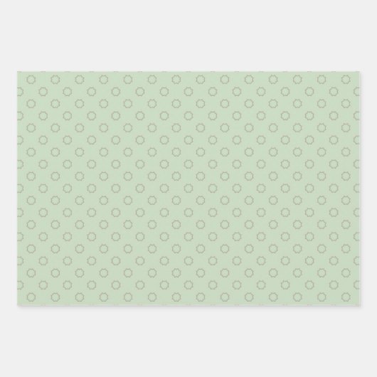 Minty Peach Feast Wrapping Papier Flat Sheet Set Inpakpapier Vel (Voorkant 3)