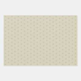 Minty Peach Feast Wrapping Papier Flat Sheet Set Inpakpapier Vel