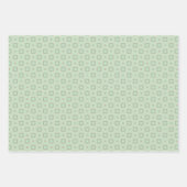 Minty Peach Verrassingspapier Flat Sheet Set Inpakpapier Vel (Voorkant 3)