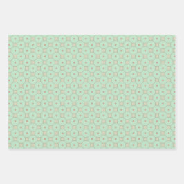 Minty Peach Verrassingspapier Flat Sheet Set Inpakpapier Vel