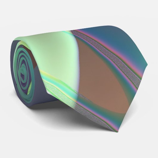 Minty Pleasure Fractal Stropdas (Opgerold)