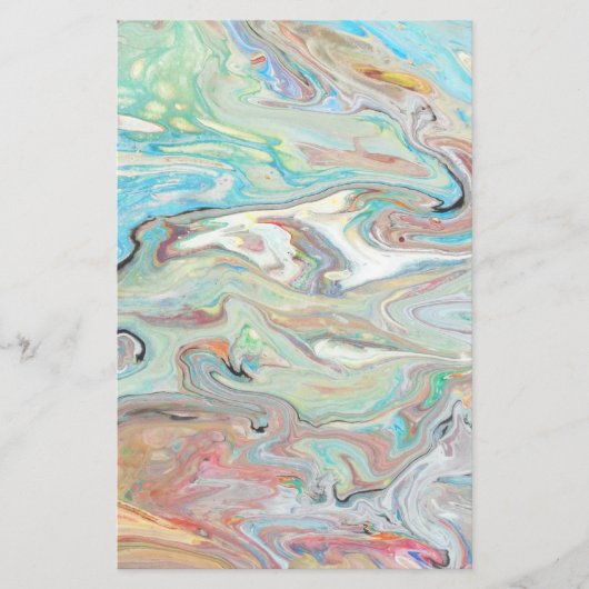 Minty Puddle Briefpapier (Voorkant)