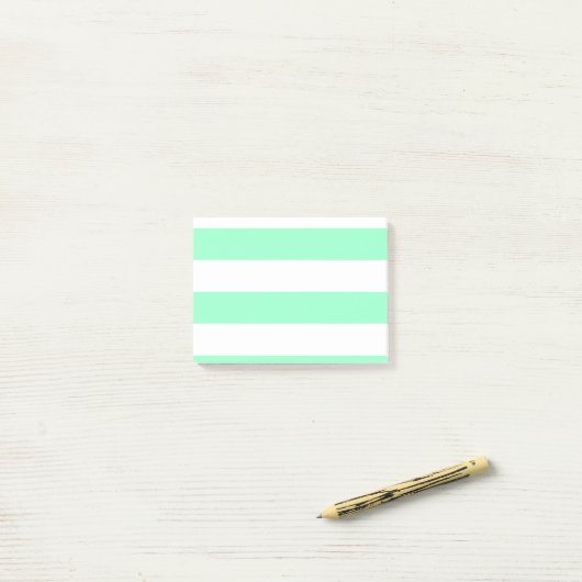 Minty streepte zijn post post-it® notes (Op bureau)