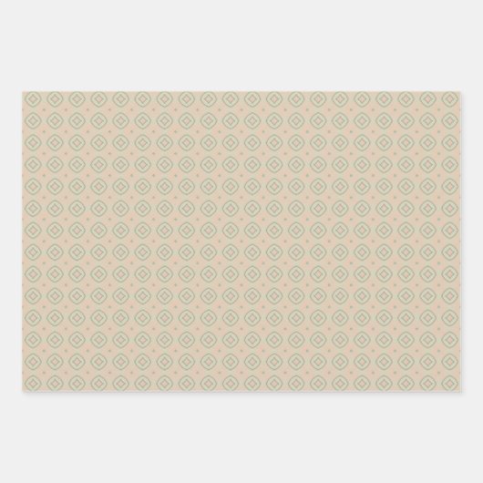 Minty Whirlwind Wrapping Paper Flat Sheet Set (Voorkant 2)