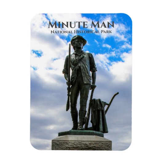 Minute Man-standbeeld, Minute Man National Hist. P Magneet (Verticaal)