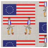 Minute Mannen en Betsy Ross Flag Stof (Close Up)
