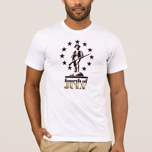 Minuteman, 4 juli 1776 t-shirt (Voorkant)