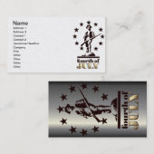 Minuteman, 4 juli 1776 visitekaartje (Voorkant / Achterkant)