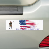 Minuteman-Bumpersticker Bumpersticker (Op auto)