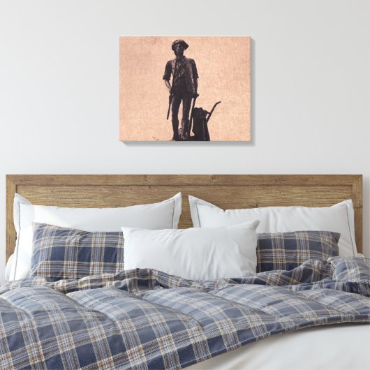 Minuteman Canvas Afdruk (Insitu (Slaapkamer))