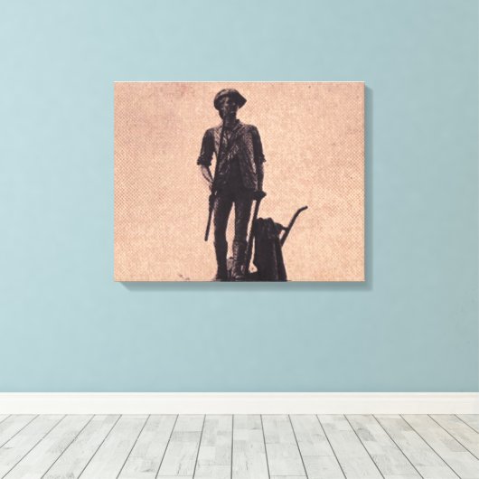 Minuteman Canvas Afdruk (Insitu (Houten vloer))